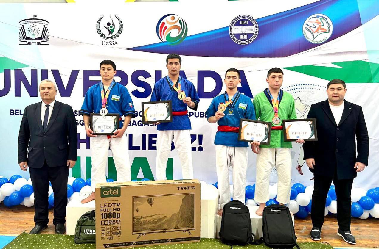 "Universiada" sport musobaqasining belbogʼli kurash turi boʼyicha final bosqichi yakunlandi.