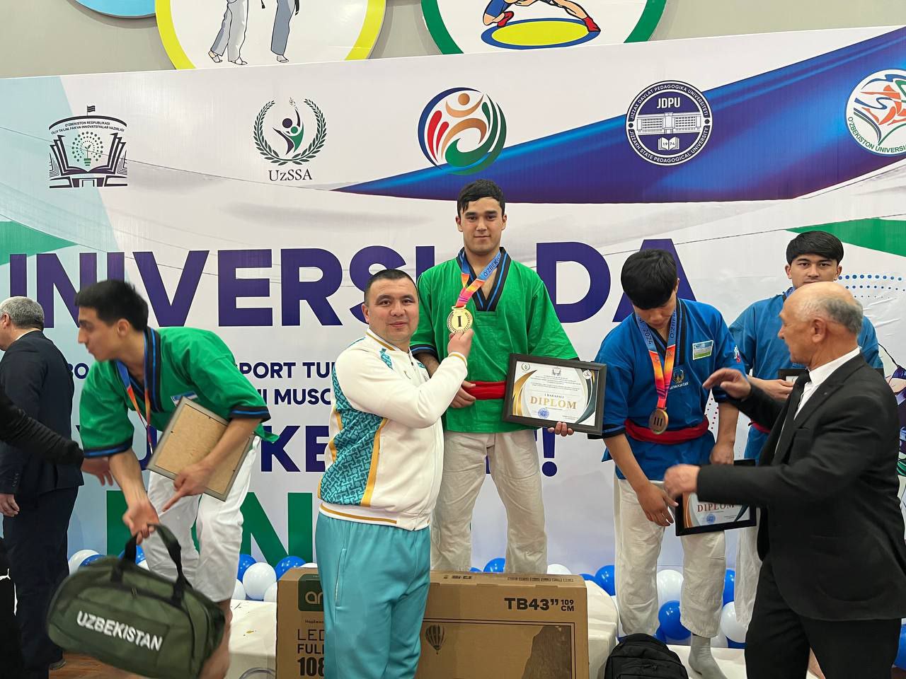 "Universiada" sport musobaqasining belbogʼli kurash turi boʼyicha final bosqichi yakunlandi.