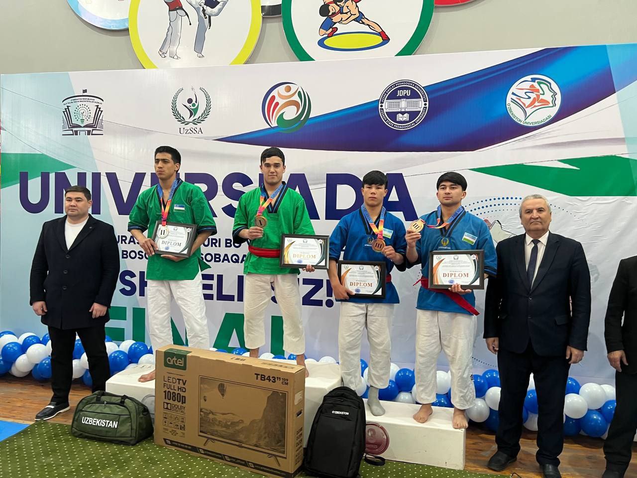 "Universiada" sport musobaqasining belbogʼli kurash turi boʼyicha final bosqichi yakunlandi