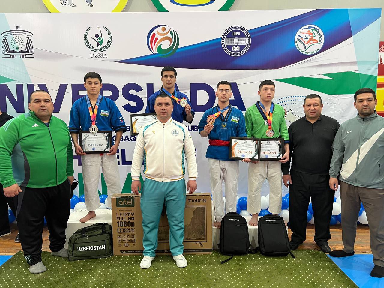 "Universiada" sport musobaqasining belbogʼli kurash turi boʼyicha final bosqichi yakunlandi