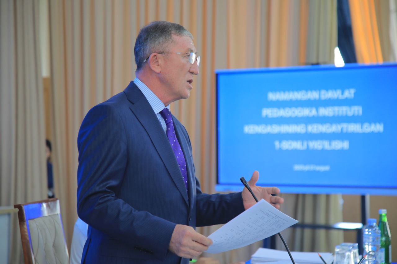 Namangan davlat pedagogika institutida 2025/2026-o‘quv yilining 1-sonli kengaytirilgan yigʻilish boʻlib oʻtdi